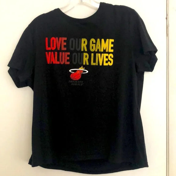 FISLL | Shirts | Miami Heat Love Our Game Value Our Lives Black Xl
